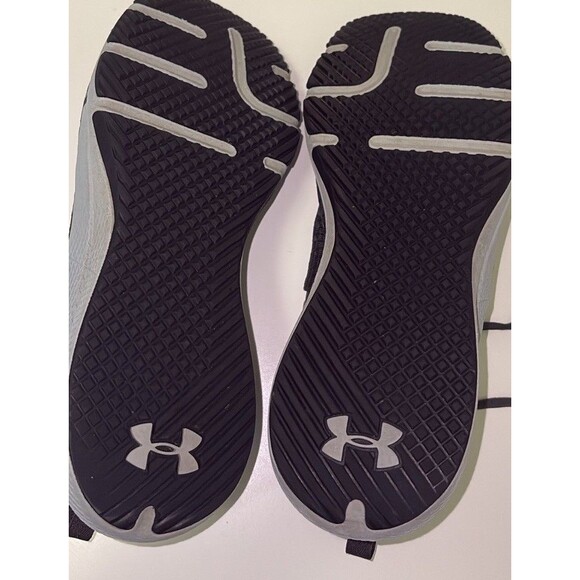 Under Armour Mens Charged Engage 2 Sneaker Black/White Athletic Gym Sz 10.5 US